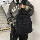 Mara's Dream Women School Bags Canvas Teenager Backpack Daypack