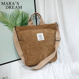 Mara's Dream Women Corduroy Shoulder Bag