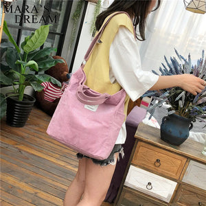 Mara's Dream Women Corduroy Shoulder Bag