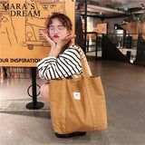 Mara's Dream Women Shoulder Bag Canvas Handbag Mommy Tote Large Capacity