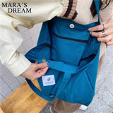 Mara's Dream Women Shoulder Bag Canvas Handbag Mommy Tote Large Capacity