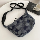 Mara's Dream Denim Shoulder Bag Canvas Unisex Handbag