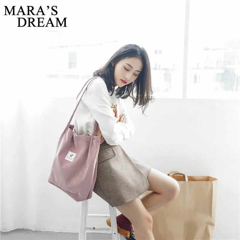 Mara's Dream Corduroy Tote Bag