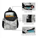 Marble Gray Silver Outdoor Hiking Backpack Riding Climbing Sports Bag