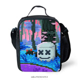 Marshmello Insulated Lunch Bag Game Cartoon Crossbody Food Lunch Box