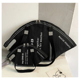 Canvas Shoulder Bag for Ladies Money Storage Tote Bag Small Size