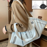 Canvas Shoulder Bag for Ladies Money Storage Tote Bag Small Size