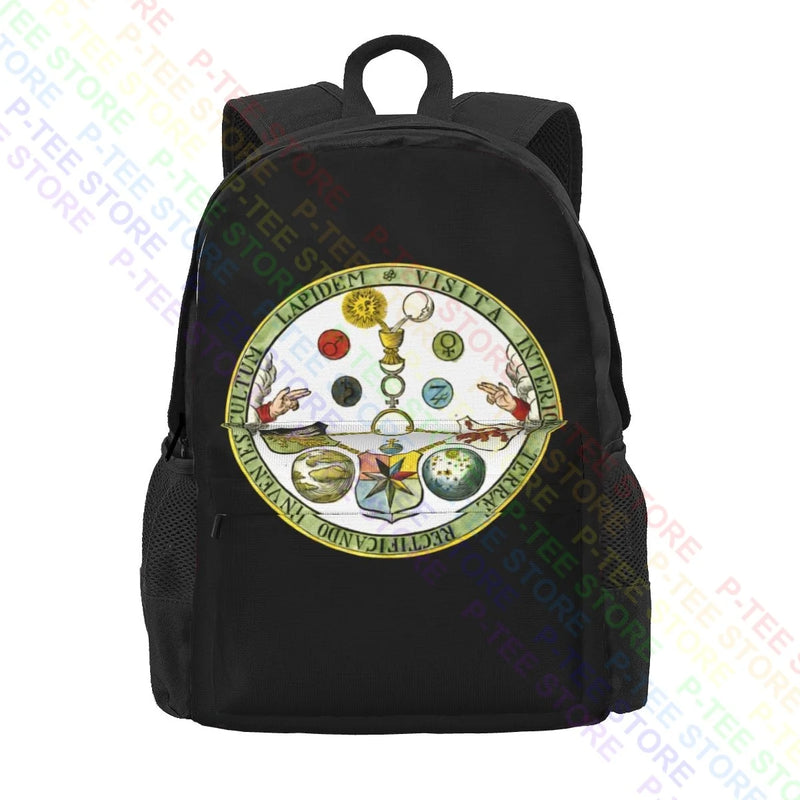 Masonic V.I.T.R.I.O.L. Formula Vitriol Motto Freemason Backpack