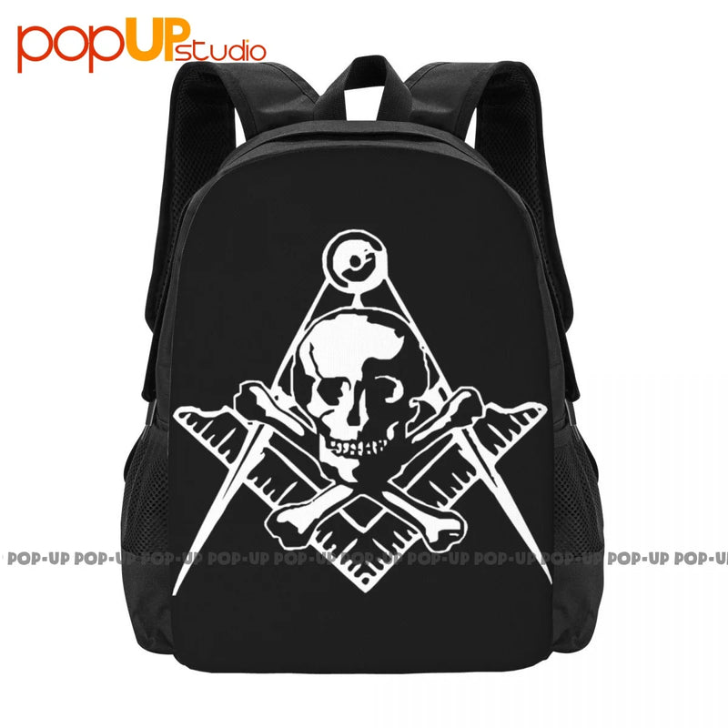Masonic Skull Crossed Bones Master Mason Shriner Backpack