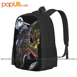 Skeletor Riding Panthor Cartoon Backpack - Large Capacity