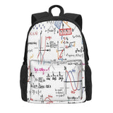 Math Formulas Numbers Backpacks Men's Bags Women's Plain Youth