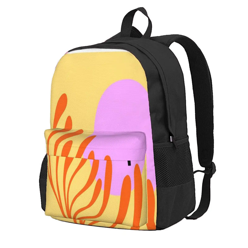 Matisse Cut-Out Flower Backpack - Pink Recycled Zipper Close Bag