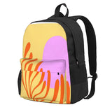 Matisse Cut-Out Flower Backpack - Pink Recycled Zipper Close Bag