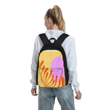 Matisse Cut-Out Flower Backpack - Pink Recycled Zipper Close Bag