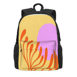 Matisse Cut-Out Flower Backpack - Pink Recycled Zipper Close Bag