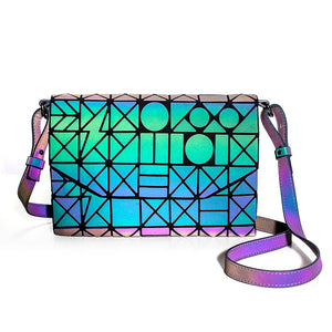 Luminous Women Evening Bag Shoulder Bags Geometric Envelope Clutch