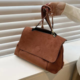 Matte PU Leather Flap Shoulder Messenger Bags For Women Large Capacity Crossbody