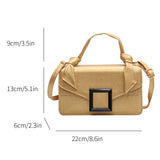 Matte Patent Leather Knot Handle Bag Tote