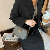 Matte Stone Pattern Crossbody Bag for Women - Small Box Flap Messenger Bag