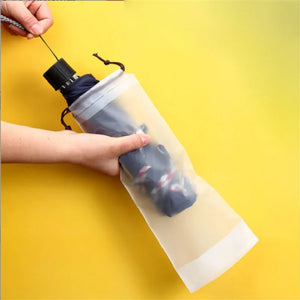 Translucent Plastic Bag Umbrella Storage Bag Reusable Home Storage Organizer