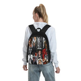 M.G. Gubler Collage Backpack, Zipper School Bag