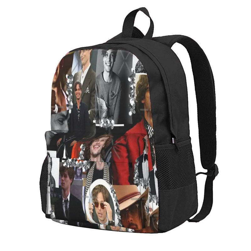 M.G. Gubler Collage Backpack, Zipper School Bag
