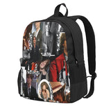 M.G. Gubler Collage Backpack, Zipper School Bag