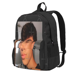 Mattia Polibio 3 Backpacks Men Women School Plain Black Green