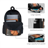 Mattia Polibio 3 Backpacks Men Women School Plain Black Green
