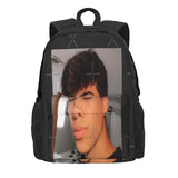 Mattia Polibio 3 Backpacks Men Women School Plain Black Green