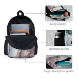 Mauve Blush & Stormy Backpacks Men's Women's Kpop Youth Bags