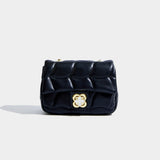 Maxdutti Rhomboid Bag French Style Retro Leather Casual Bag