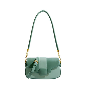 Maxdutti Contrast Messenger Bag Women Vintage Leather