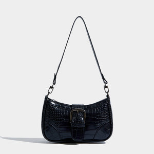 Maxdutti Crocodile Pattern Leather Casual Bag Women French Style