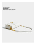 Maxdutti Messenger Bag French Style Office Lady Chain Buckle Leather Armpit