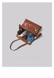 Maxdutti French Retro Shoulder Bag Chain Leather Single
