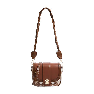 Maxdutti Ins Blogger Retro Casual Saddle Bag Women Single Shoulder Leather