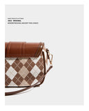 Maxdutti Ins Blogger Retro Casual Saddle Bag Women Single Shoulder Leather