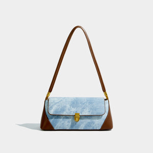 Maxdutti Patchwork Messenger Bag Armpit Bag Women Ins Blogger Casual Square Bag