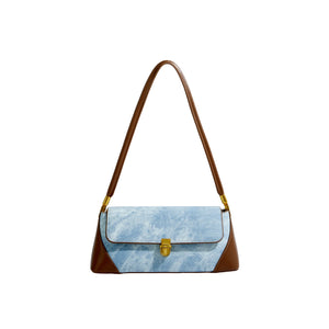 Maxdutti Patchwork Messenger Bag Armpit Bag Women Ins Blogger Casual Square Bag