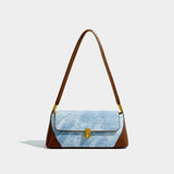 Maxdutti Patchwork Messenger Bag Armpit Bag Women Ins Blogger Casual Square Bag