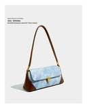 Maxdutti Patchwork Messenger Bag Armpit Bag Women Ins Blogger Casual Square Bag