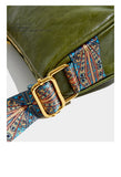 Maxdutti Patent Leather Messenger Bag Vintage Ethnic Style Single Shoulder