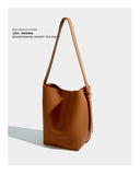 Maxdutti Pu Leather Single Shoulder Bag Women Work Large Capacity Tote Bag