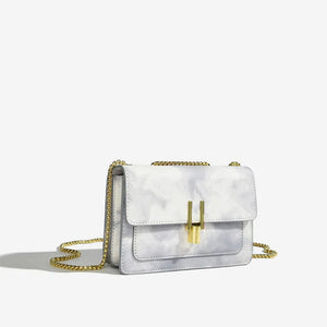 Maxdutti Vintage Chain Casual Messenger Bag Women Leather Square Bag