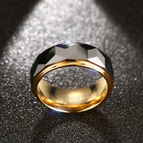 8mm Tungsten Carbide Wedding Rings For Men Size 7-12