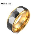 8mm Tungsten Carbide Wedding Rings For Men Size 7-12