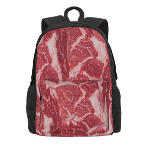 Meat Backpacks Men's and Women's School Bag