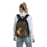 Medieval Unicorn Midnight Floral Backpack Men Women Unis