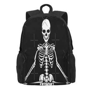 Meditating Skeleton Backpack for Men and Women